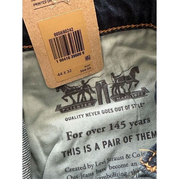 Levi's Men's 569 Loose Straight Fit Jeans stretch size 44X32 dark. - Picture 10 of 10